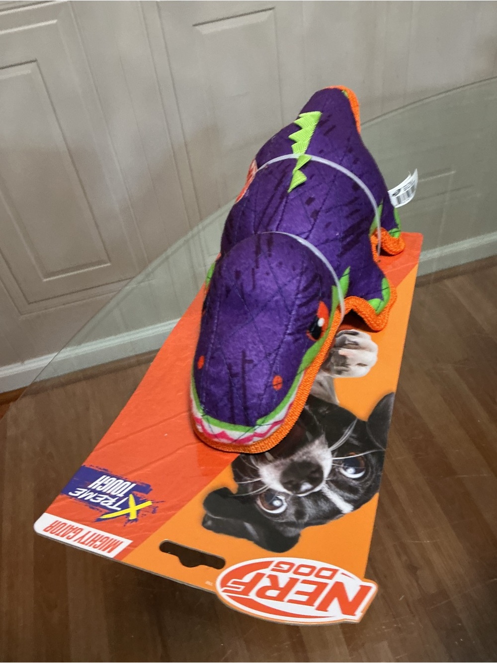 Brand New Nerf Xtreme Tough Alligator Dog Toy 14”clinker Multicolor